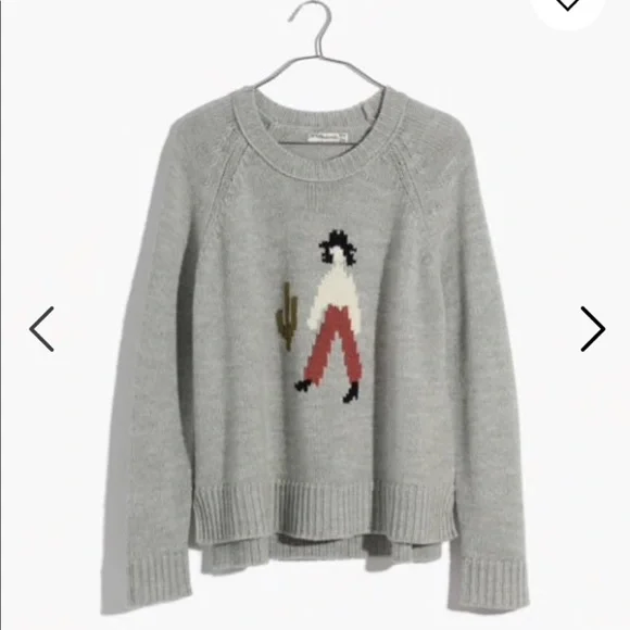 Madewell El Rancho Southwest Motif Wool Sweater XXS - Picture 2 of 6
